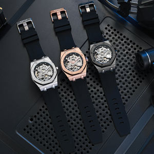 Relojes de Pulsera Mecánicos Automáticos de Lujo Tipo Esqueleto Personalizados para Hombre al por Mayor - Product Image 4