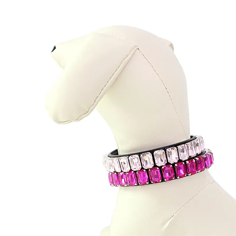 Designer collare per cani collare per cani di lusso Cat Charm collana strass diamante collare per animali accessori per animali domestici