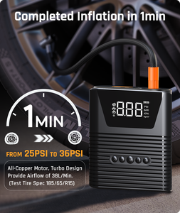 Bomba de Aire Portátil 6 en 1 e Inflador de Coche con Arrancador de Emergencia de 1000A y Luz LED Integrada para Coche y Motocicleta - Product Image 4