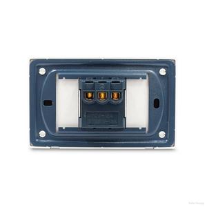 PC Panel Black Grey Gold <b>Single</b> Hole European Standard 3 Pole Wall <b>Socket</b> 240V 20A Indoor Use - Product Image 3