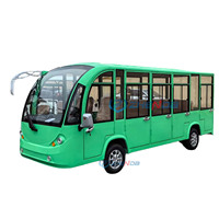 Bus électrique touristique couleur personnalisée, confortable pour les services de visites de parcs à thème