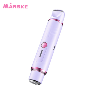 Bikini-Trimmer für Frauen Elektrischer Rasierer 2-in-1 Scherapparat für Schamhaare Achseln Körper Beine Gesicht Haushalt - Product Image 2