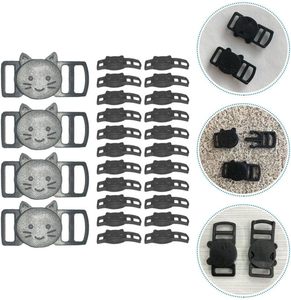 Collar para Gato con Hebilla de Seguridad Curva de Plástico con Diseño de Cabeza de Gato y Cordón de Paracord - Product Image 1