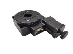 Samsr Motorized Rotating <b>Platform</b> 60mm 100mm 200mm 300mm Rotation <b>Stage</b> Worm 360 Table Gear Rotary - Product Image 4