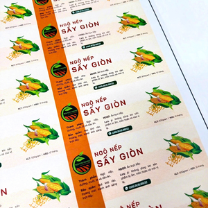 OEM Custom <b>Printed</b> Packaging Roll Labels Continuous Self Adhesive Bottle And Can <b>Stickers</b> Vietnam Manufacturer Factory Service - Product Image 1