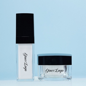 Tarro de Crema para Ojos Redondo de Lujo Personalizado de Plástico de 30g 50g, Color Dorado y Azul, para el Cuidado de la Piel, Envase para Crema Facial - Product Image 6