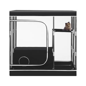 Parc pour <span class=keywords><strong>chat</strong></span> en tissu Oxford durable avec fenêtres en maille respirante, enclos d'exercice stable pour animaux de compagnie, clôture de sécurité pour <span class=keywords><strong>chat</strong></span> d'intérieur - Product Image 3