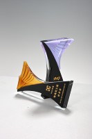 Trophée en verre pentagramme personnalisé de haute qualité Excellent personnel Crystal Award Souvenir Plaques de médaille créatives pour les cadeaux de salons