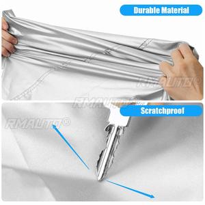 Funda Completa para Auto 190T para JEEP Wrangler 2/4 Puertas, Impermeable, Anti-UV, Protector Solar y Contra el Polvo, Color Plateado - Product Image 6