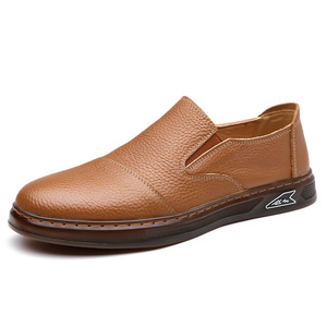 รองเท้าโลฟเฟอร์หนังวัวแท้สำหรับผู้ชาย ส้นเตี้ย พื้นยางระบายอากาศ รองเท้าลำลอง - Product Image 5