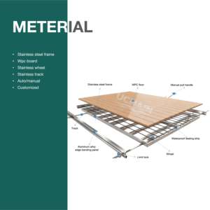 Couverture de <span class=keywords><strong>piscine</strong></span> électrique rétractable en acier inoxydable PC, contrôle intelligent, plateforme antidérapante pour hôtel, villa, <span class=keywords><strong>piscine</strong></span> extérieure commerciale - Product Image 6