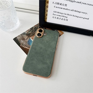 เคสโทรศัพท์หนังแกะเคลือบไฟฟ้าแบบธุรกิจ  หนังกลับหนังแพะ  สำหรับ Iphone 16 15 14 13 12 11 Pro Max จำนวนมาก - Product Image 3