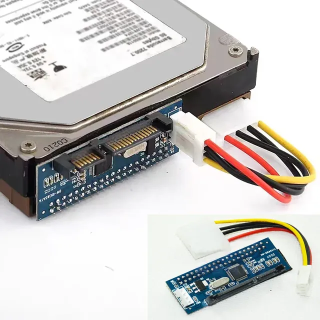 IDE to SATA Convert Adapter for 3.5inch Hard Disk DVD/CD Optical Drive VCR Parallel Port for Desktop Computer