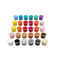 Lot de pots de peinture acrylique miniatures de 10 ml, bandes à 6 compartiments, peinture lavable et sûre pour toile, papier, tissu, bricolage