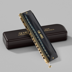 Harmonica chromatique 12 ou 16 trous, clé de Do, pour la performance de blues, jazz et musique classique - Product Image 5