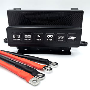 แผงสวิตช์ไร้สาย AUX <span class=keywords><strong>12v</strong></span> 6 ช่อง สวิตช์<span class=keywords><strong>ไฟ</strong></span> <span class=keywords><strong>LED</strong></span> ระบบควบคุม<span class=keywords><strong>วงจร</strong></span> IC อเนกประสงค์ สำหรับรถบรรทุกขนาดใหญ่ รถบัส รถ SUV รถ ATV <span class=keywords><strong>12V</strong></span>-24V - Product Image 1