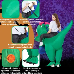 Costume Inflatable Halloween Dinosaur Inflatable Suit Holiday Party Giant Dinosaur Inflatable Adult Costume