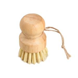 Cepillo de madera de bambú para lavar platos, cepillo de cocina para fregar, cepillo <span class=keywords><strong>pequeño</strong></span> personalizado para limpiar ollas, herramientas de limpieza del hogar - Product Image 4