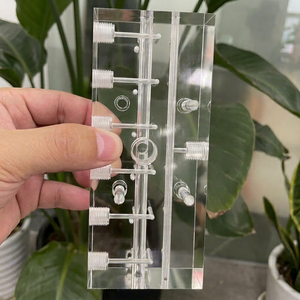 บริการ OEM ชิ้นส่วนอะคริลิก/โพลีคาร์บอเนต/พีเอ็มเอ็มเอ ขัดเงาคุณภาพสูงแบบกำหนดเอง โปร่งใสเหมือนกระจก ผลิตด้วยเครื่อง CNC - Product Image 1