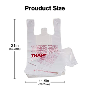 Sac gilet rayé imprimé sur mesure, sac de courses polyvalent en plastique pour chewing-gum, sushis, aliments pour animaux et conserves - Product Image 3