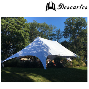 Tente d'étoiles de fête en PVC ivoire, chapiteau de fête, de carnaval pour 50 personnes, pour événements de Festival - Product Image 3