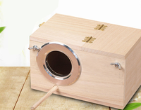 Boîte d'élevage pour perruches, abri d'intérieur en bois pour perruches, nid de perroquet, couveuse, fournitures pour animaux domestiques