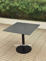 Table basse ronde en marbre noir, design de luxe, pour l'intérieur et l'extérieur, offre spéciale