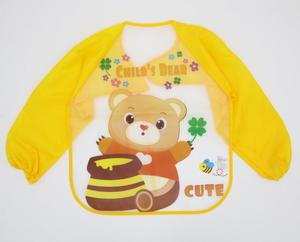 Bavoir en <span class=keywords><strong>plastique</strong></span> manches longues pour bébé et enfant, bavoir imperméable, avec design Smock, nouveauté - Product Image 4