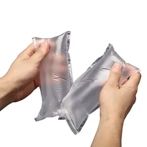 Bolsas de almohada de aire de plástico a prueba de golpes, película de burbujas, bolsas de cojín, embalaje de relleno vacío inflable