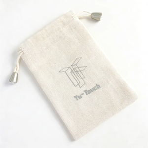 Bolsa Ecológica de Algodón y Lino con Cordón para Joyería, Pendientes, Mini Bolsa de Regalo de Lujo, Bolsa de Muselina Antipolvo - Product Image 3