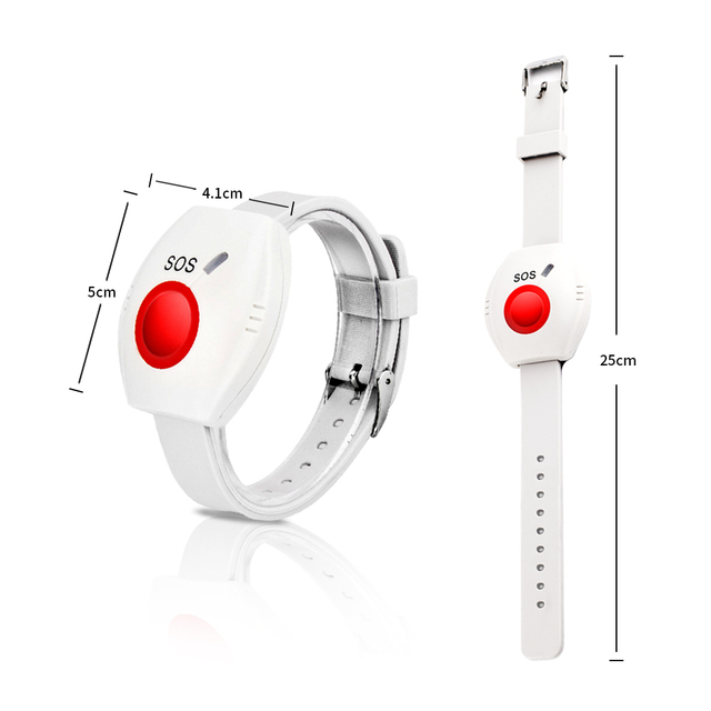 Daytech Wireless Caregiver Pager Emergency Intelligent Alarm System Transmit Sos Panic Button