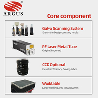 ARGUS 3D Focus Tshirt Printing Laser Machine Pour Denim Jeans Tissu Bois 100W 150W Galvo Dynamic Co2 Glass