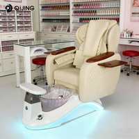 Nouvelle conception de fauteuil de pédicure pour salons de manucure, avec dossier haut, bain à remous, jets magnétiques, station de soin des pieds et massage Human Touch