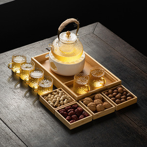 Chinese tea and <b>snack</b> <b>trays</b>, bamboo compartments, tea-brewing <b>trays</b>, fruit <b>trays</b>, wooden tea <b>trays</b>, afternoon tea <b>trays</b>, and - Product Image 3
