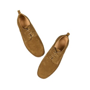 <b>Men's</b> Spring Summer Casual Retro Lace-Up Flat Breathable Leather Shoes Round Toe Lightweight Trendy Shoes <b>Men</b> - Product Image 5