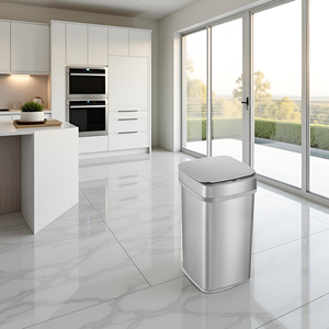 Household 80L Stainless Steel Smart Sensor Trash <b>Bin</b> Touchless Waste <b>Bin</b> Office Kitchen <b>Automatic</b> Trash Can - Product Image 4