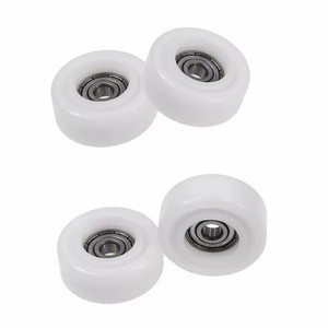 Rueda de polea de rodamiento de plástico de 12mm <span class=keywords><strong>con</strong></span> rodamiento de bolas Rodillo recubierto de nailon <span class=keywords><strong>para</strong></span> puertas correderas Ventanas Cortinas Puertas - Product Image 2