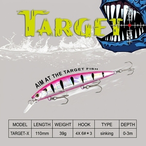 Señuelo de Pesca de Plástico Duro de 39g y 110mm, Tipo Minnow, para Pesca en Océano, Barco, Río, Lago y Arroyo - Product Image 2