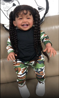 Boneka Bayi Reborn 2026 Mainan Fidget Terlaris untuk Menghilangkan Stres Kulit Hitam Realistis Tubuh Kain Vinyl Rambut Asli Perempuan