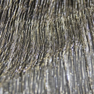 사파이어 블루 반사 색상-변경 금속 crinkling 무대 패션 메쉬 원단 여자 슬라이드 실크 crinkling crinkling - Product Image 4