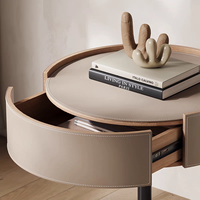 Table de Chevet Flottante Moderne en Bois, 1 Tiroir, Écologique, Durable, Pliable, Meuble de Rangement pour Chambre à Coucher, Appartement, Salon, Hôtel