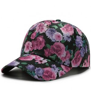 Casquette de tennis sportive à 6 panneaux, style streetwear, imprimé dobby, en tissu courant pour adultes, vente en gros - Product Image 5