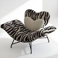 Chaise de salon moderne de style nordique en forme de cœur, en métal, multifonctionnelle, pour la maison, le bureau, la salle à manger, l'extérieur, la chambre, la villa