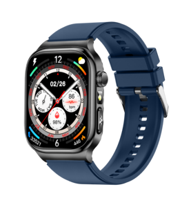 Jam Tangan Pintar TK18 IP67 Tahan Air IP67 Laser BP Pemantau Detak Jantung Oksigen Darah Fitur Kesehatan Medis Baru Silikon Persegi - Product Image 3