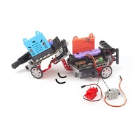 Red Geekservo 360 °   Двигатель с непрерывным вращением со стандартным крестообразным штифтом для проектов умных автомобилей из блоков Microbit MOC
