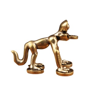 Figura Decorativa de Rana de la Suerte de Latón, Estilo Retro Chino Antiguo, Artesanía Metálica, Decoración para el Hogar, Figura de Animal - Product Image 5