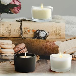 120ml 4oz xi lanh loại nến thủy tinh Jar với nắp bằng gỗ cho nến làm - Product Image 6