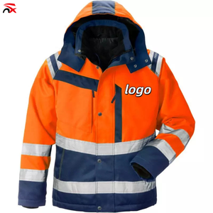 Vestes de vêtements de sécurité pour <span class=keywords><strong>travailleurs</strong></span> imperméables d'hiver de haute qualité Vestes de travail de construction sur mesure Vestes de travail de sécurité réfléchissantes - Product Image 3