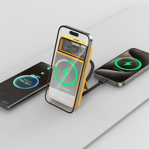 พาวเวอร์แบงค์แม่เหล็ก 10000mAh ชาร์จเร็ว 27W ชาร์จไร้สาย 15W พร้อมสายชาร์จคู่ ขาตั้งอะลูมิเนียม - Product Image 5