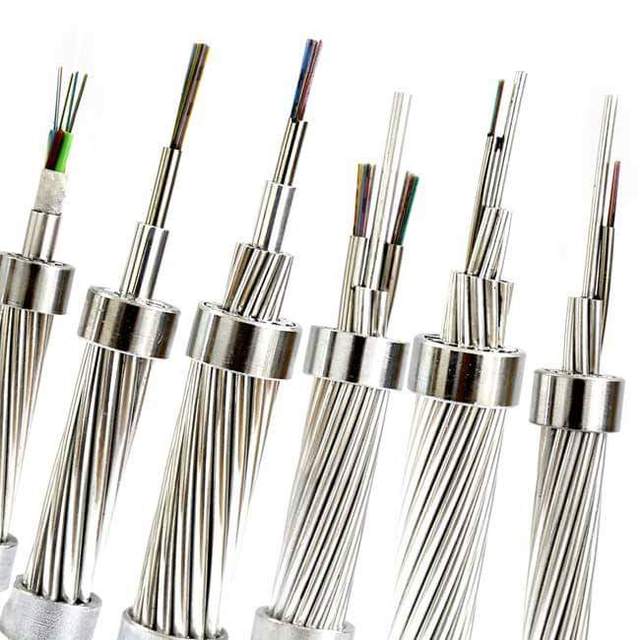 Outdoor OPGW Fiber Optic Cable 24B 1.3 Range 60 130 Power Telecommunication Material Metal Wires Customizable OPGW Cable